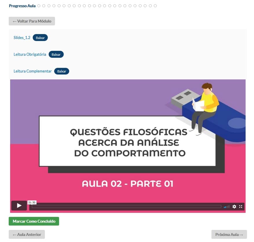 pós-graduação em ABA - Análise do Comportamento